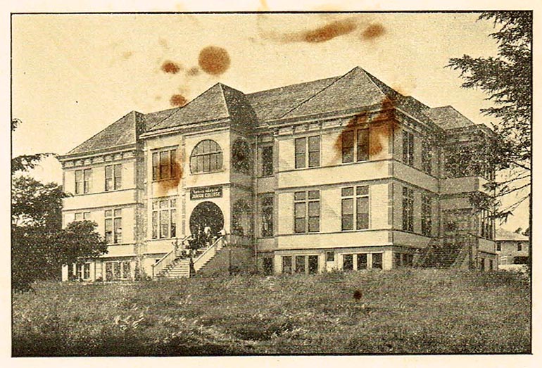 1930's concept art of the college.