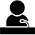 icon of speaker at podium