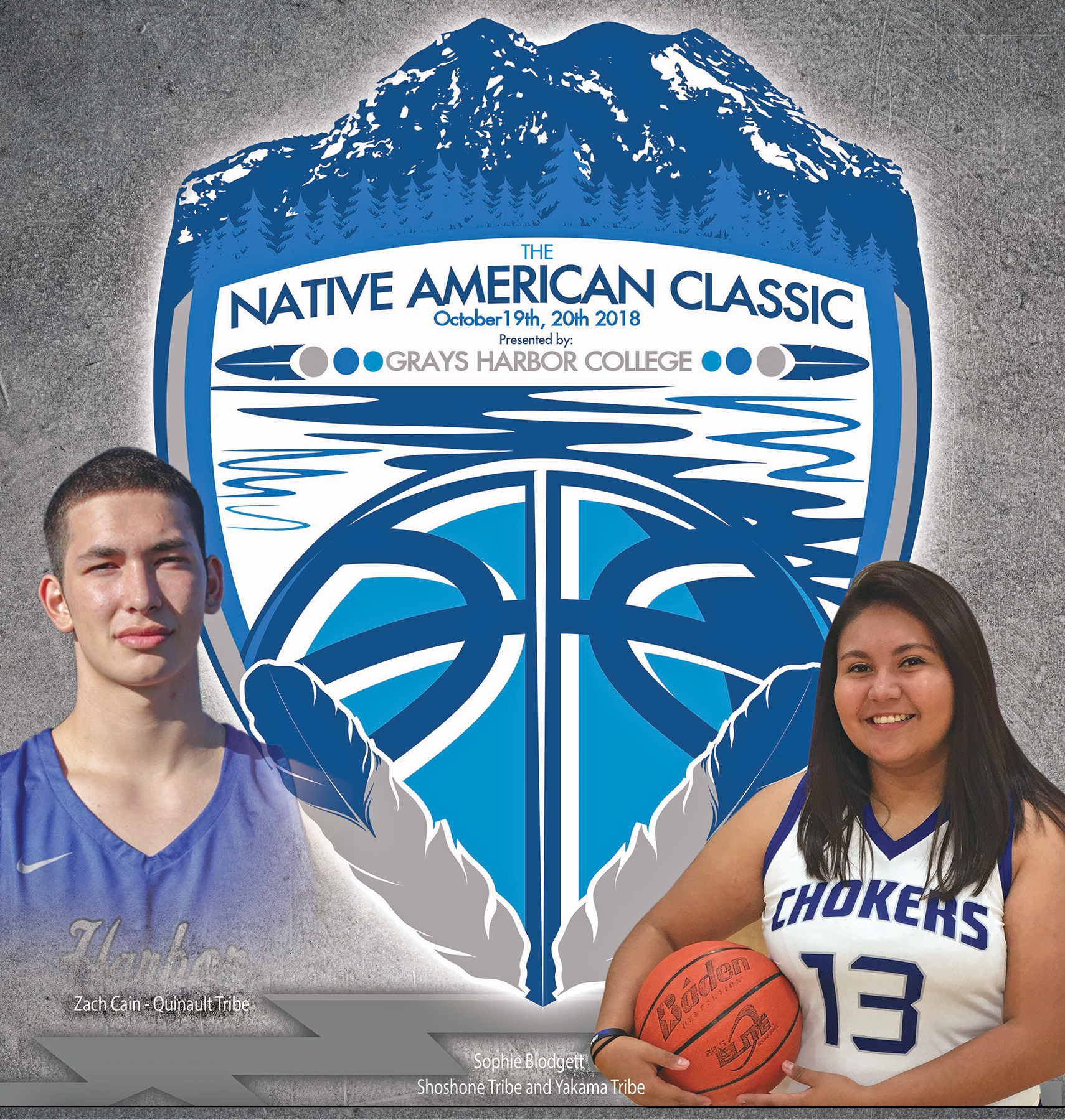 Zach Cain, Quinault Tribe and Sophie Blodgett, Shoshone and Yakama Tribe are two of the athletes that will participate in the Native American Classic