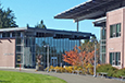 Outside of Manspeaker Instructional Building on a sunny day