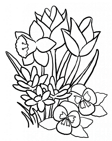 An image of flowers for you to color while you wait for the mindfulness workshops. Enjoy.