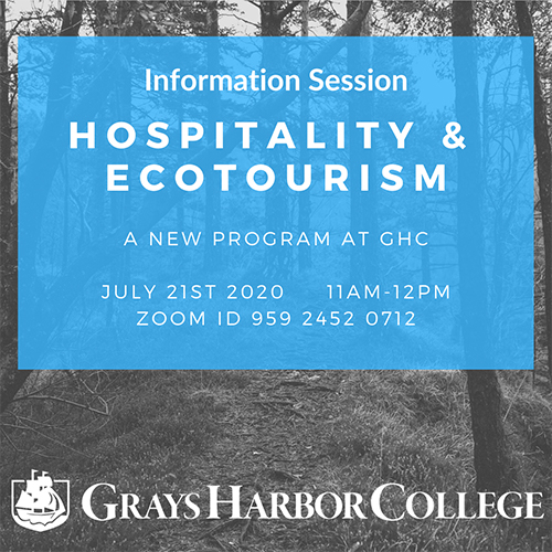 Hospitality & Ecotourism Information Session 7/21 - 11am - 12 pm