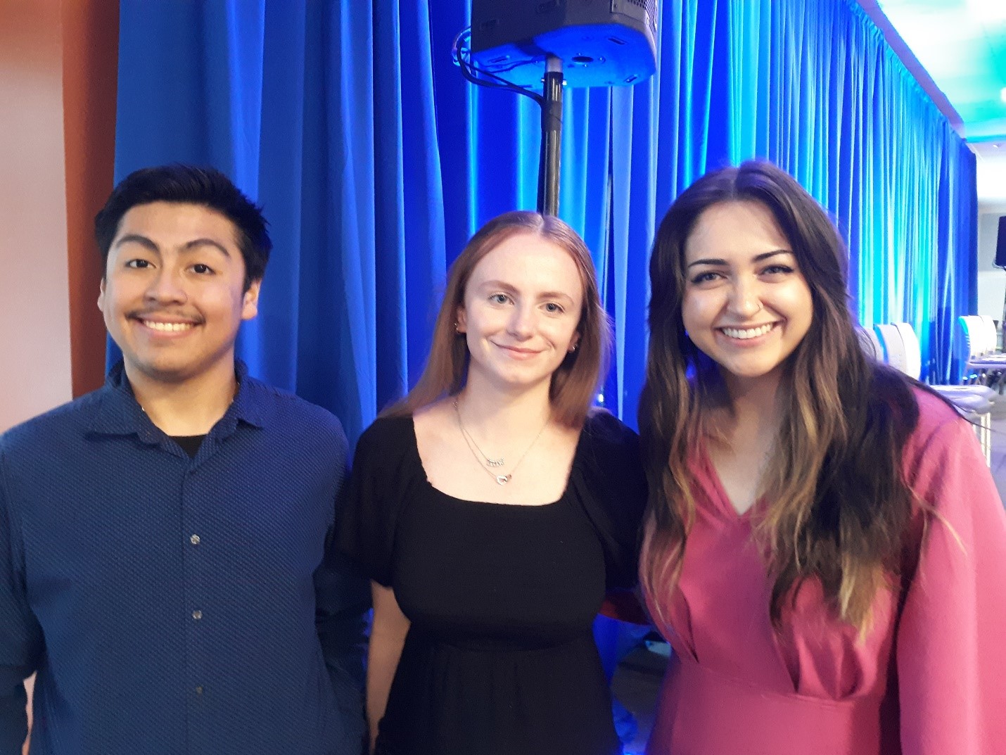 GHC students Charles Gumecindo, Lillie Perdue, and Emily Fry were recognized at the All-Washington Academic Team Ceremony on April 25