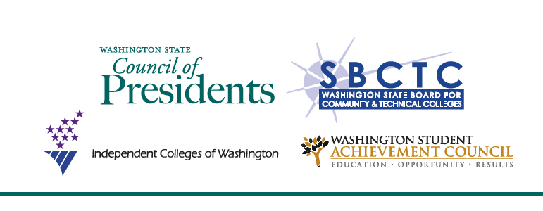 Council of Presidents • State Board for Community and Technical Colleges· Independent Colleges of Washington· Washington Student Achievement Council