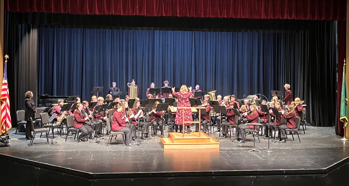 Montesano High School Band Performing