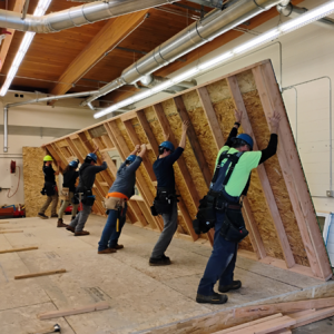 GHC Carpentry Students Build Expertise in Wall Systems