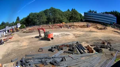 Camera showing the construction site for the new SSIB