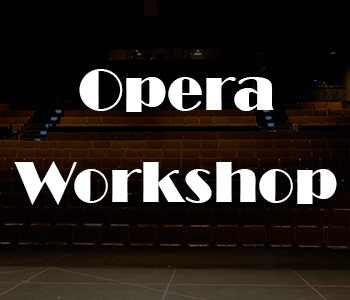 Opera binoculars with the words Opera Workshop to the right