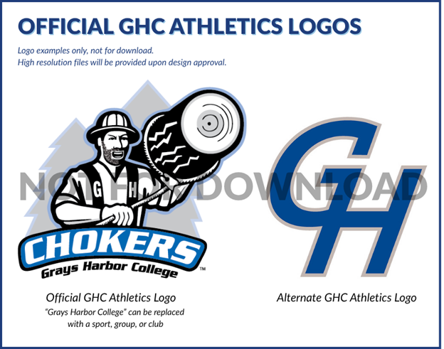 Visual examples of the two GHC Althetics logo options.