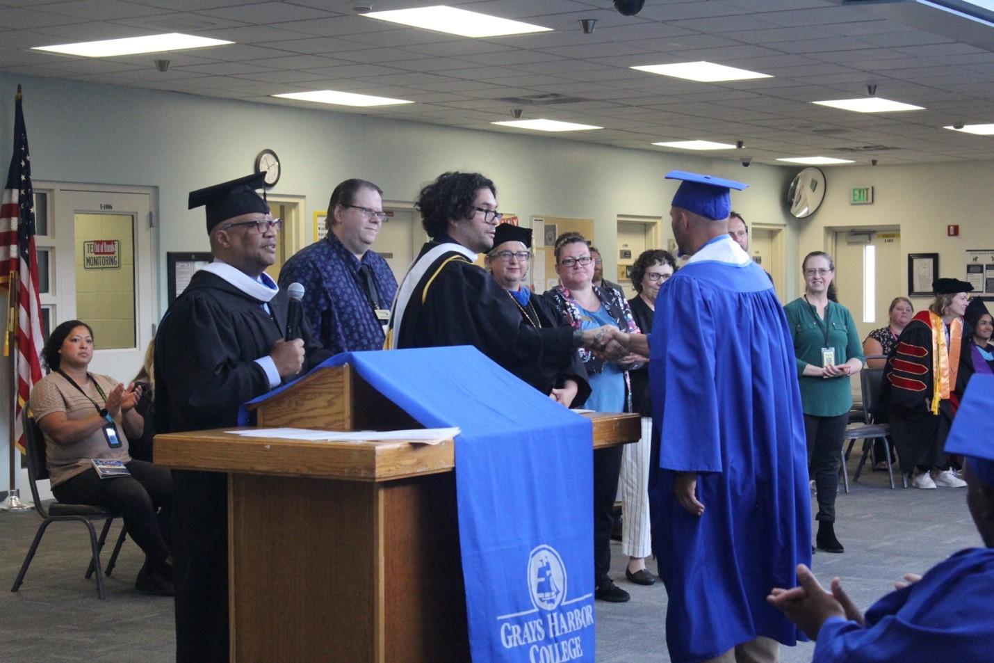 GHC Staff and Faculty at the Stafford Creek Graduation Ceremony