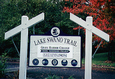Lake Swano Trail sign