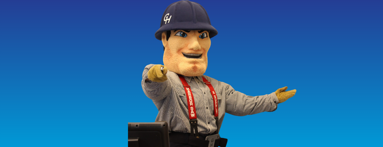 Charlie Choker points to the viewer with a speech bubble that says, "How to Get That Job!"